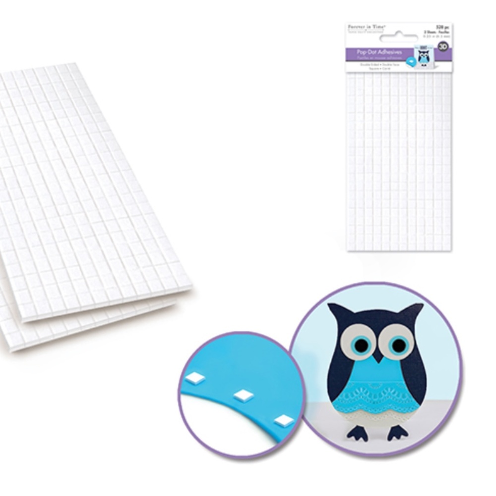 528 pcs PD108 Pop Dots 1/4" Square Dual-Adhesive